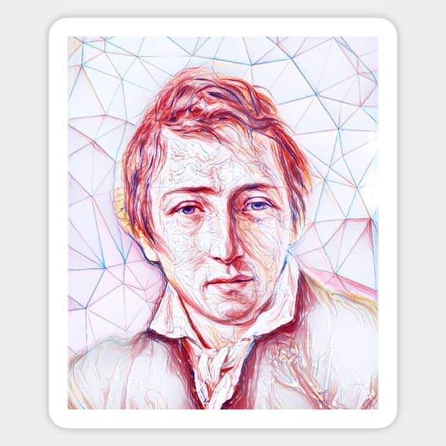 Heinrich Heine Portrait | Heinrich Heine Artwork | Line art Sticker by JustLit